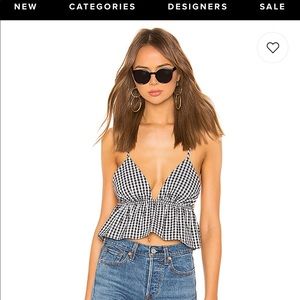 superdown gingham top